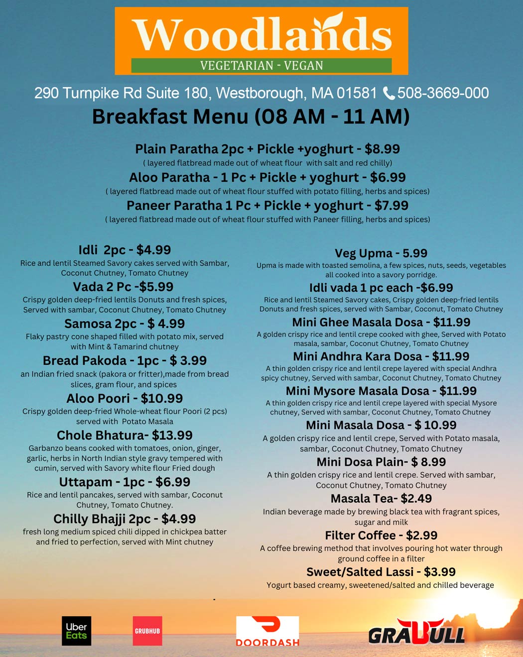 Breakfast-menu